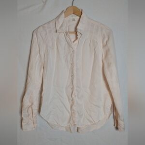 Anthropologie Cloth & Stone Light Pink Button-Up Shirt Size XSmall